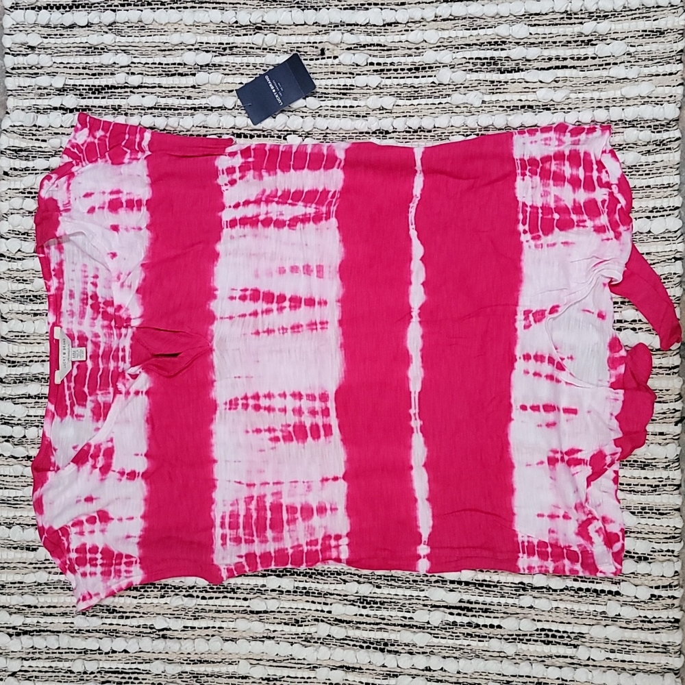 Lucky Brand Pink‎ Tie Dye Tee